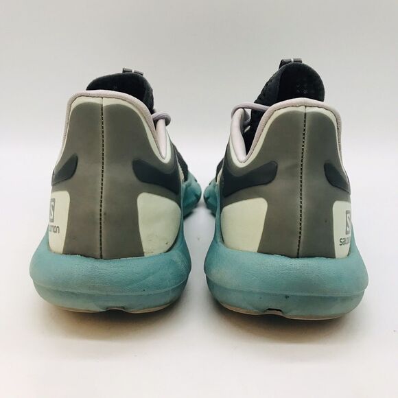 Salomon Predict MOD Shoe 413122 Womens 8 Gray Mint Teal Gorpcore Lace Up Sneaker - Picture 4 of 11